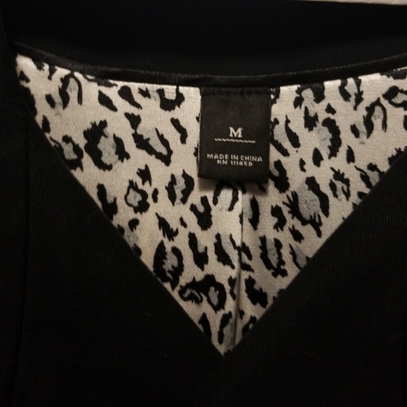 WHBM Black Coat with Blousy Sleeves - Picture 3 of 4